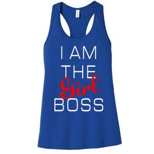 I Am The Girl Boss Gift Women's Racerback Tank