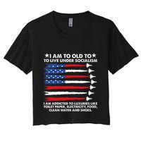 I Am Too Old To Live Under Socialism I Am Addicted Crop Top