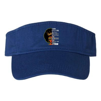 I Am The Storm Juneteenth Black History Month Mothers Day Great Gift Valucap Bio-Washed Visor