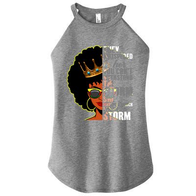 I Am The Storm Juneteenth Black History Month Mothers Day Great Gift Women’s Perfect Tri Rocker Tank