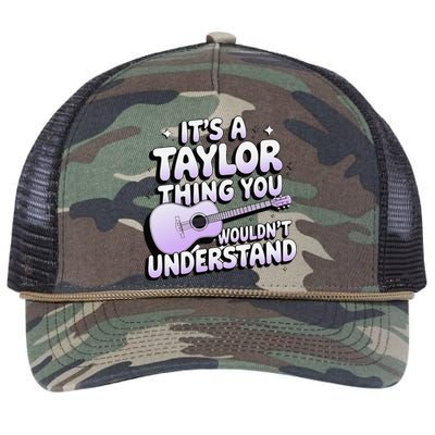 ItS A Taylor Thing You WouldnT Understand Retro Rope Trucker Hat Cap