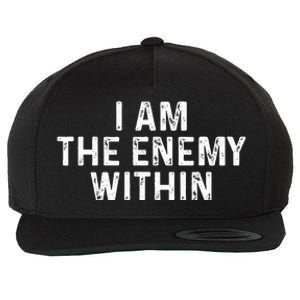 I Am The Enemy Within Simple Cute Design Wool Snapback Cap