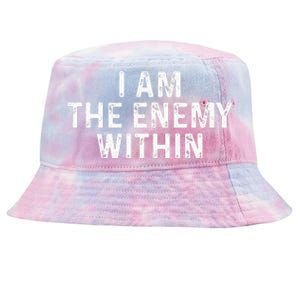 I Am The Enemy Within Simple Cute Design Tie-Dyed Bucket Hat