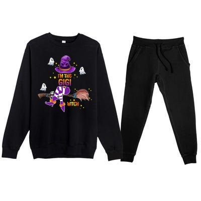 I Am The Gigi Witch Grandma Gift Premium Crewneck Sweatsuit Set