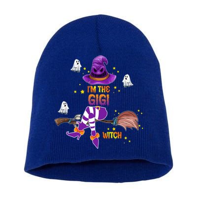 I Am The Gigi Witch Grandma Gift Short Acrylic Beanie