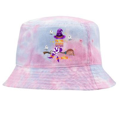 I Am The Gigi Witch Grandma Gift Tie-Dyed Bucket Hat