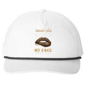 Im A Taurus Girl Funny Leopard Printed Birthday Snapback Five-Panel Rope Hat