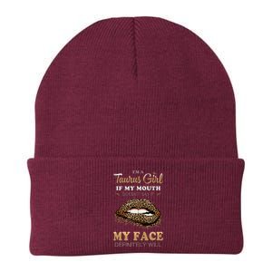 Im A Taurus Girl Funny Leopard Printed Birthday Knit Cap Winter Beanie