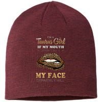 Im A Taurus Girl Funny Leopard Printed Birthday Sustainable Beanie