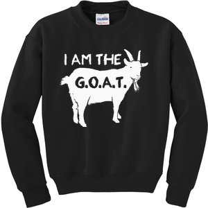 I Am The G.O.A.T. Greatest Of All Time Athletics Champion Kids Sweatshirt