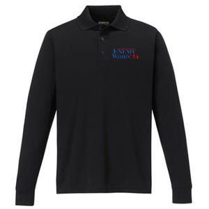 I Am The Enemy Within Kamala Harris Election Vote 2024 Performance Long Sleeve Polo