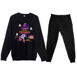 I Am The Grammy Witch Grandma Gift Premium Crewneck Sweatsuit Set