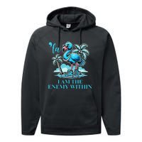 I Am The Enemy Within Harris 2024 I Am The Enemy Within Performance Fleece Hoodie