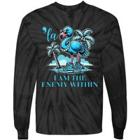 I Am The Enemy Within Harris 2024 I Am The Enemy Within Tie-Dye Long Sleeve Shirt