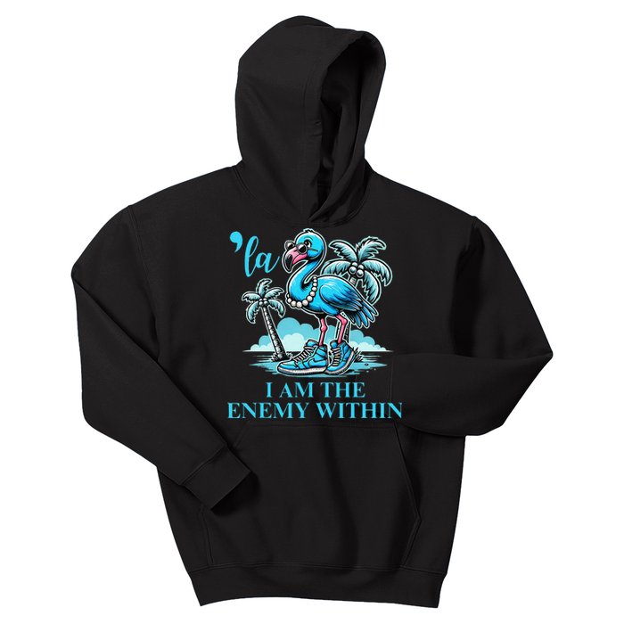 I Am The Enemy Within Harris 2024 I Am The Enemy Within Kids Hoodie