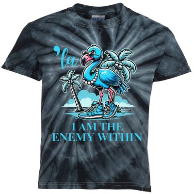 I Am The Enemy Within Harris 2024 I Am The Enemy Within Kids Tie-Dye T-Shirt