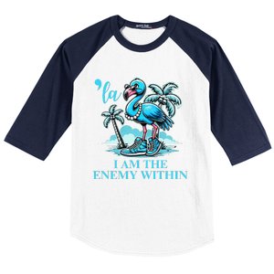 I Am The Enemy Within Harris 2024 I Am The Enemy Within Baseball Sleeve Shirt