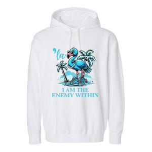 I Am The Enemy Within Harris 2024 I Am The Enemy Within Garment-Dyed Fleece Hoodie