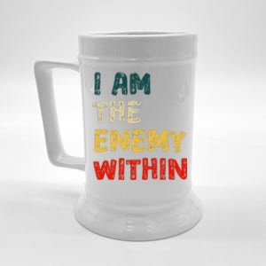 I Am The Enemy Within Kamala Harris Vs Trump Beer Stein