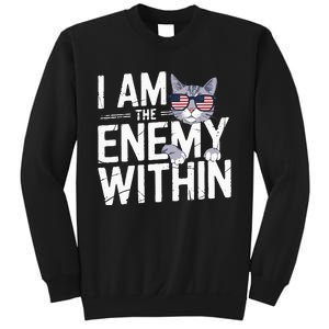 I Am The Enemy Within Kamala Harris 2024 Cat Lovers Sweatshirt