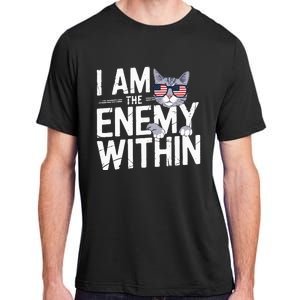 I Am The Enemy Within Kamala Harris 2024 Cat Lovers Adult ChromaSoft Performance T-Shirt