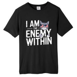 I Am The Enemy Within Kamala Harris 2024 Cat Lovers Tall Fusion ChromaSoft Performance T-Shirt