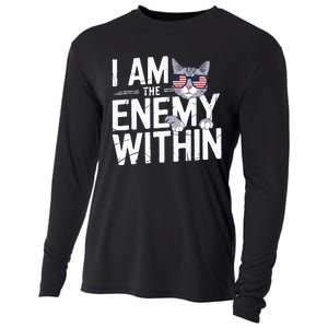 I Am The Enemy Within Kamala Harris 2024 Cat Lovers Cooling Performance Long Sleeve Crew