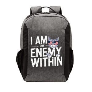 I Am The Enemy Within Kamala Harris 2024 Cat Lovers Vector Backpack