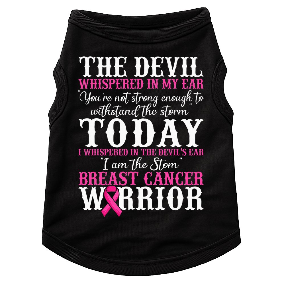 I Am The Storm Breast Cancer Warrior Pink Breast Cancer Doggie Tank