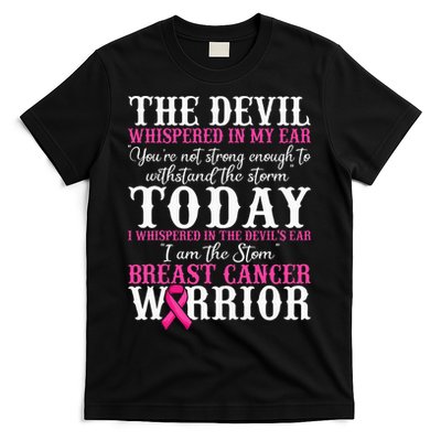 I Am The Storm Breast Cancer Warrior Pink Breast Cancer T-Shirt