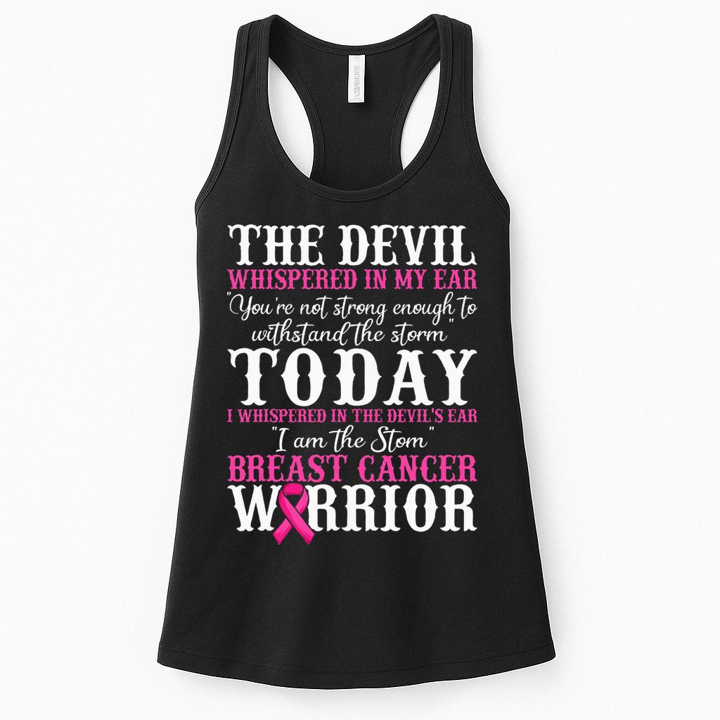 I Am The Storm Breast Cancer Warrior Pink Breast Cancer Womens Tank Top