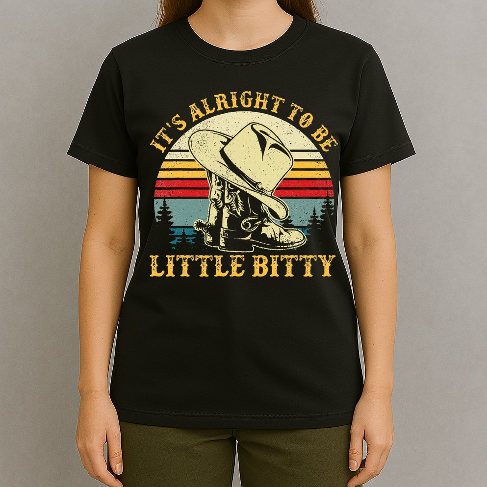 It’S Alright To Be Little Bitty Country Music T-Shirt