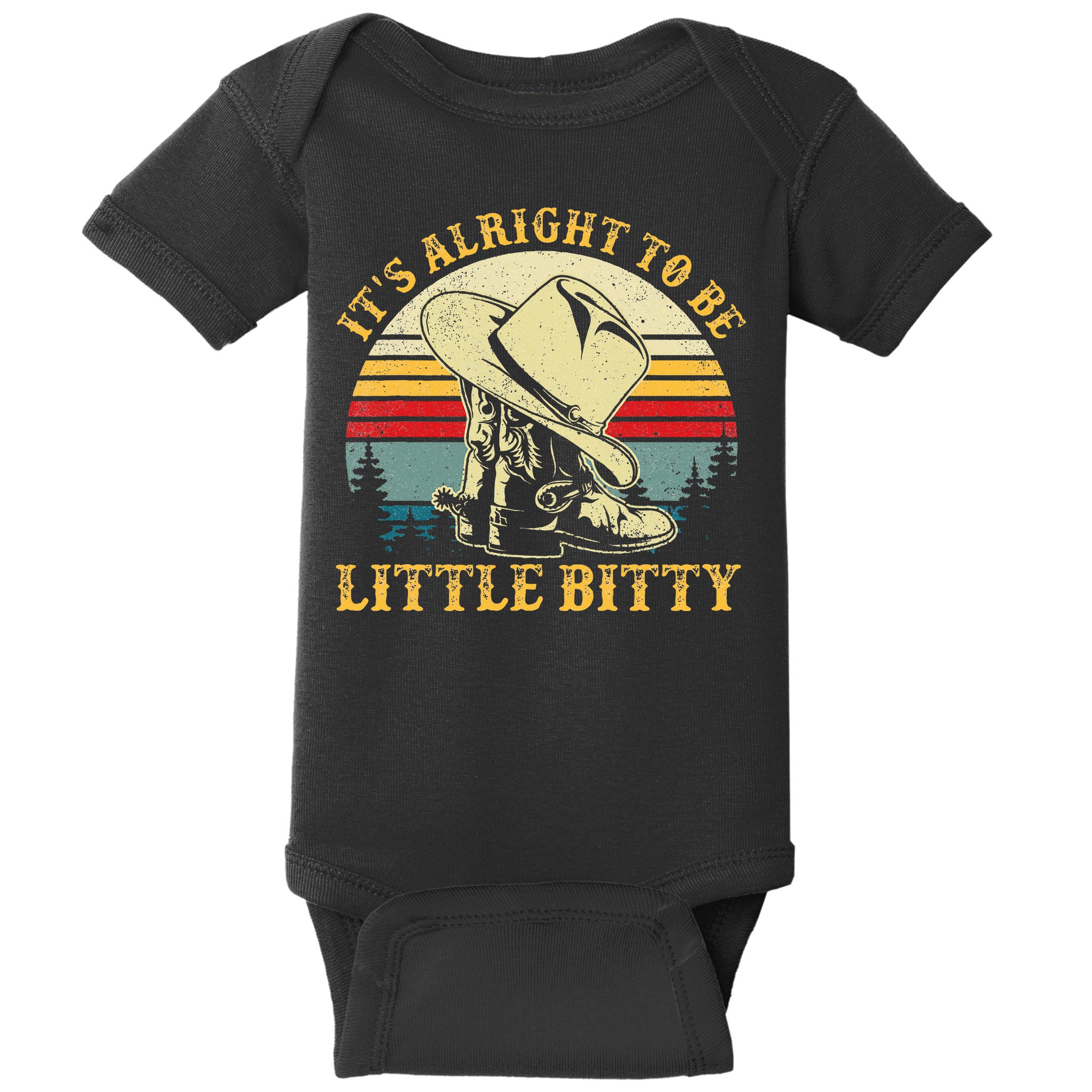 It’S Alright To Be Little Bitty Country Music Baby Bodysuit