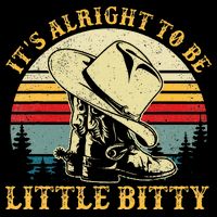 It’S Alright To Be Little Bitty Country Music Baby Bodysuit