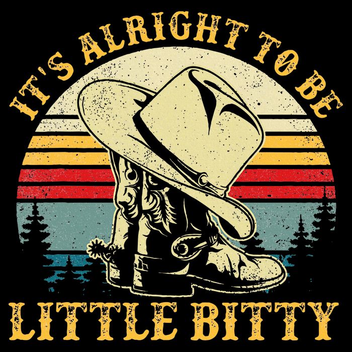 It’S Alright To Be Little Bitty Country Music Baby Bodysuit