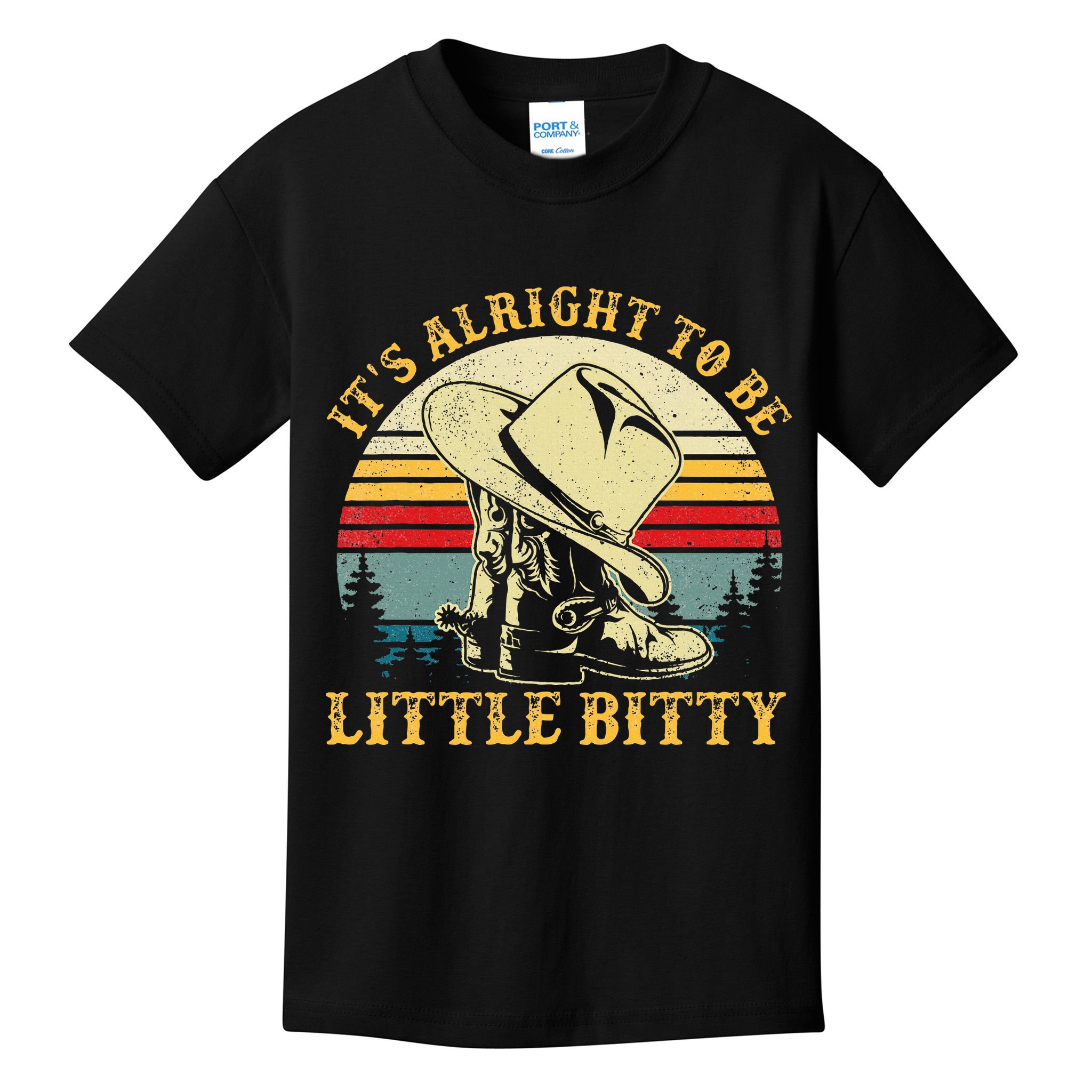 It’S Alright To Be Little Bitty Country Music Kids T-Shirt
