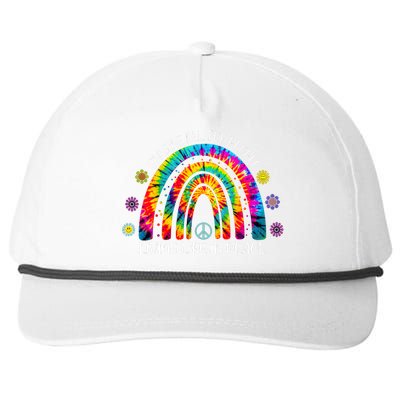 Imagine All The People Living Life In Peace Rainbow Snapback Five-Panel Rope Hat