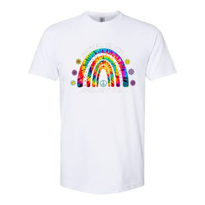 Imagine All The People Living Life In Peace Rainbow Softstyle® CVC T-Shirt