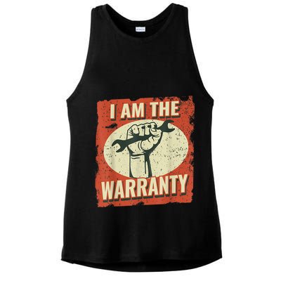 I Am The Warranty Workmen Handyman Funny Car Mechanic Ladies PosiCharge Tri-Blend Wicking Tank
