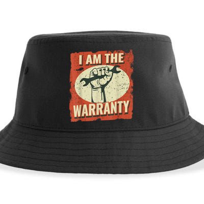 I Am The Warranty Workmen Handyman Funny Car Mechanic Sustainable Bucket Hat