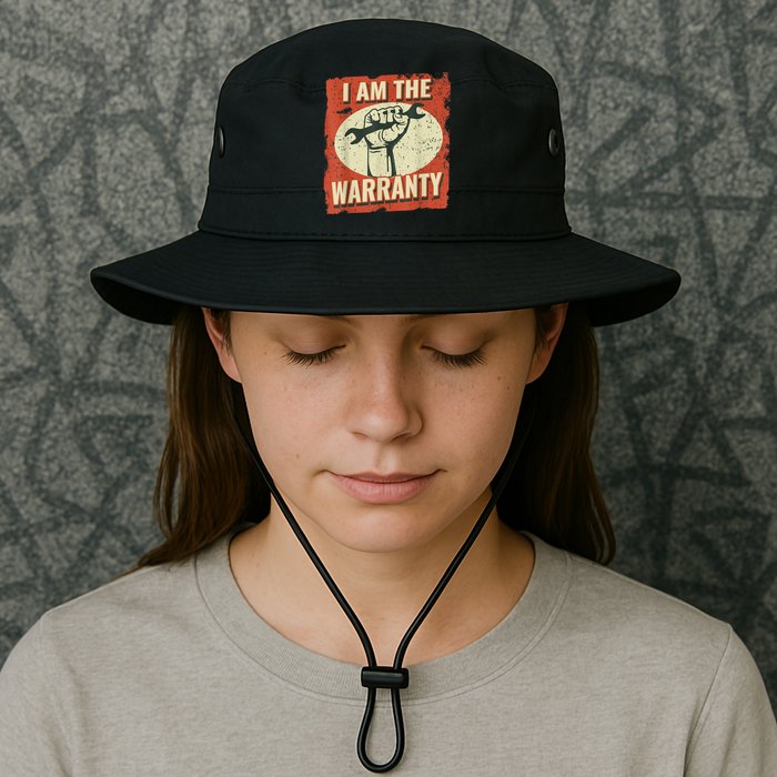 I Am The Warranty Workmen Handyman Funny Car Mechanic Bucket Hat