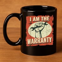 I Am The Warranty Workmen Handyman Funny Car Mechanic 11oz C Handle Ceramic Mug