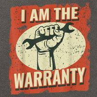 I Am The Warranty Workmen Handyman Funny Car Mechanic Cotton Canvas Backpack