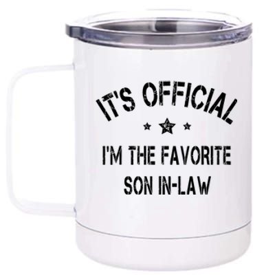 I Am The Favorite Son In Law Funny 12 oz Stainless Steel Tumbler Cup