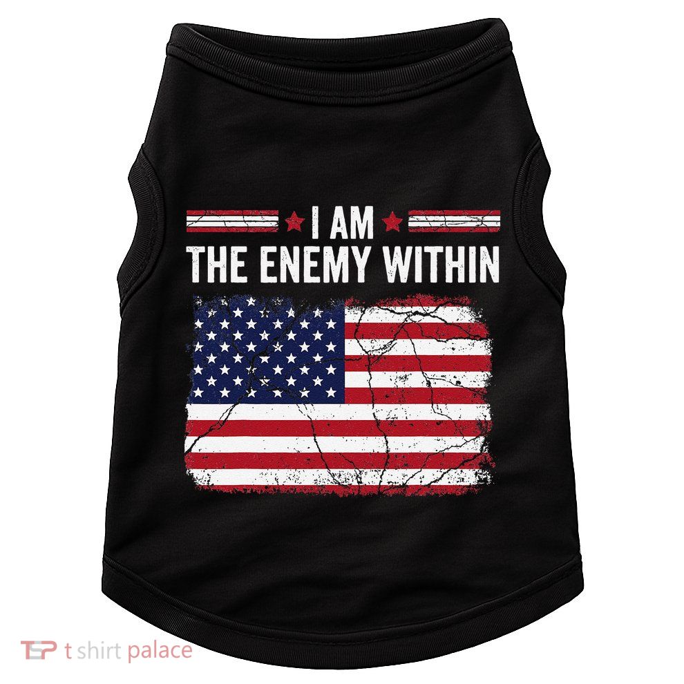 I Am The Enemy Within Funny Presidential Election 2024 Doggie Tank