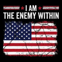 I Am The Enemy Within Funny Presidential Election 2024 16 in Basic Backpack