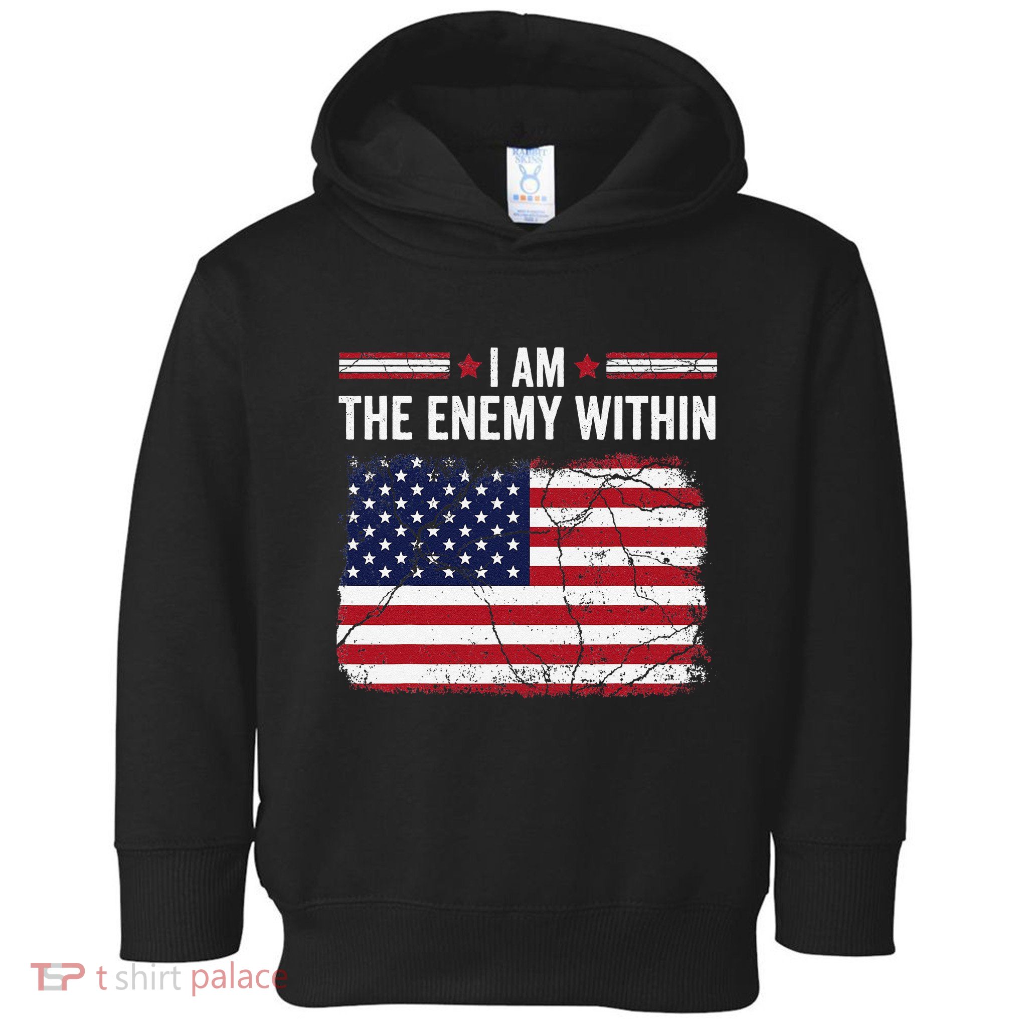 I Am The Enemy Within Funny Presidential Election 2024 Toddler Hoodie