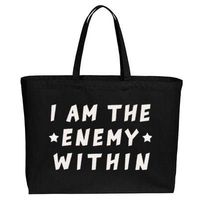 I Am The Enemy Within Harris 2024 Cotton Canvas Jumbo Tote