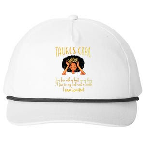 Im A Taurus Girl Birthday For Women Snapback Five-Panel Rope Hat