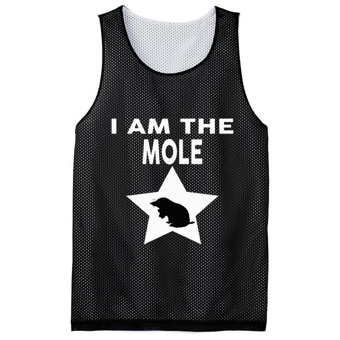 I Am The Mole T Funny Mole Mesh Reversible Basketball Jersey Tank